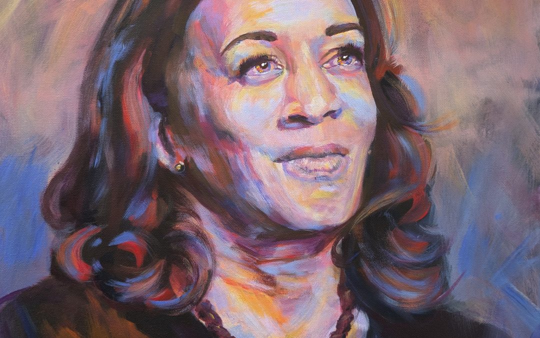 Bold Color Portrait: Kamala Harris