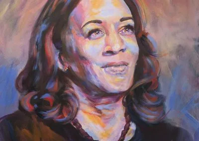 Bold Color Portrait: Kamala Harris