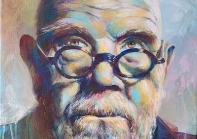 Chuck Close Bold Color Portrait