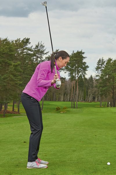 Lauren Blease Fairway wood backswing