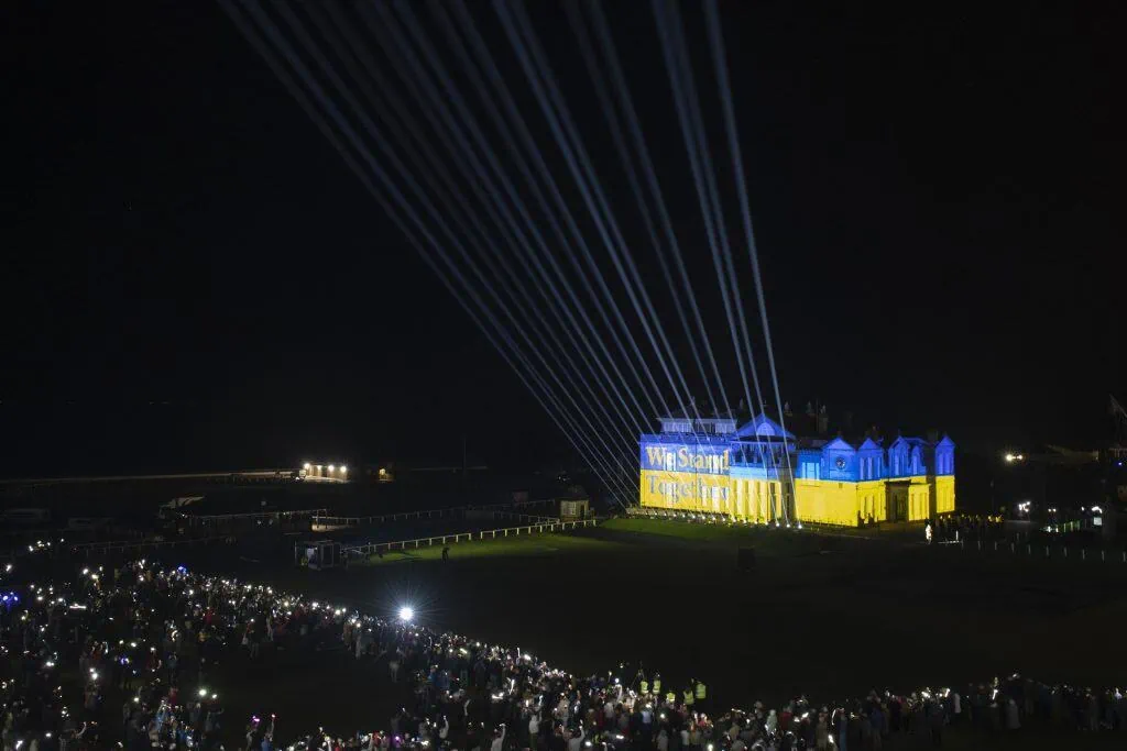 The 150th Open light show 1