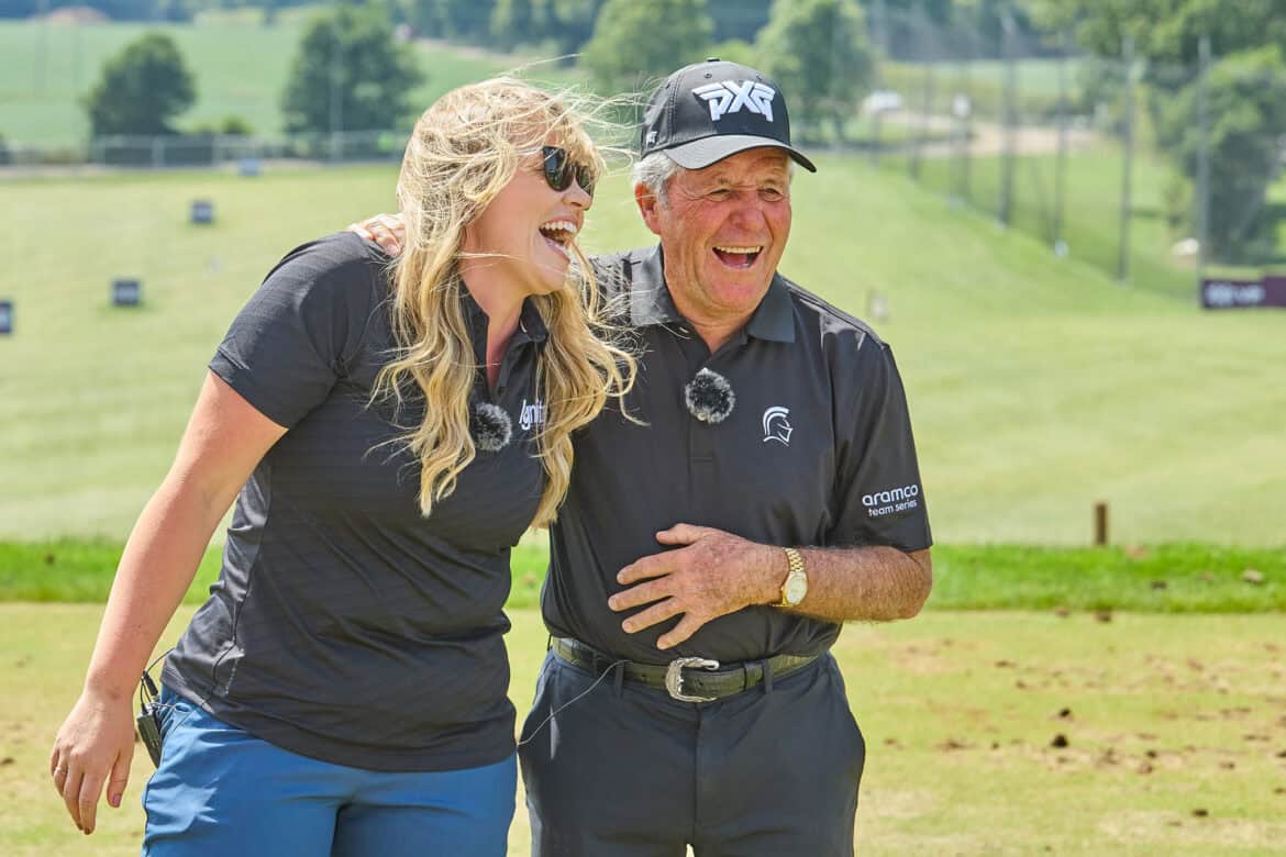 Aramco team Series Hannah Crump Gary Player
