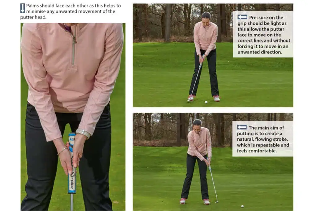 Putting set up and stroke