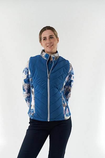 Amber patterned gilet