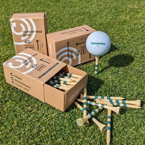 tomorrow golf bamboo tees