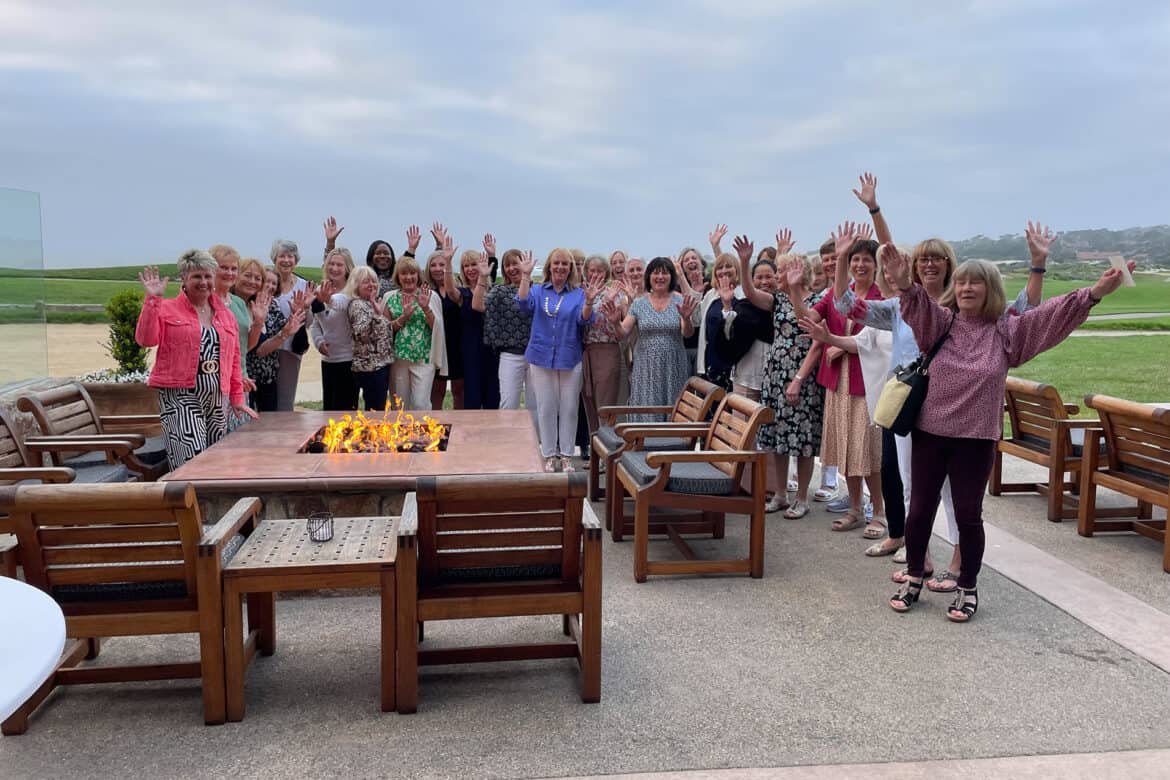CLub golfers at Pebble Beach