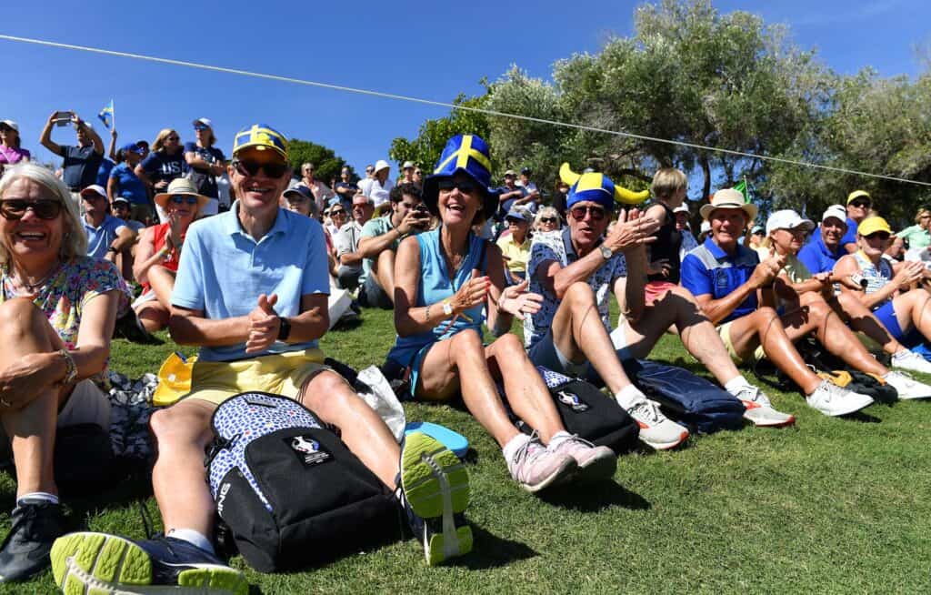 Fans at the 2023 Solheim Cup at Finca Cortesin