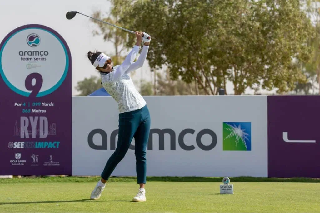 Alison Lee leads Day Two Aramco Team Series - Riyadh