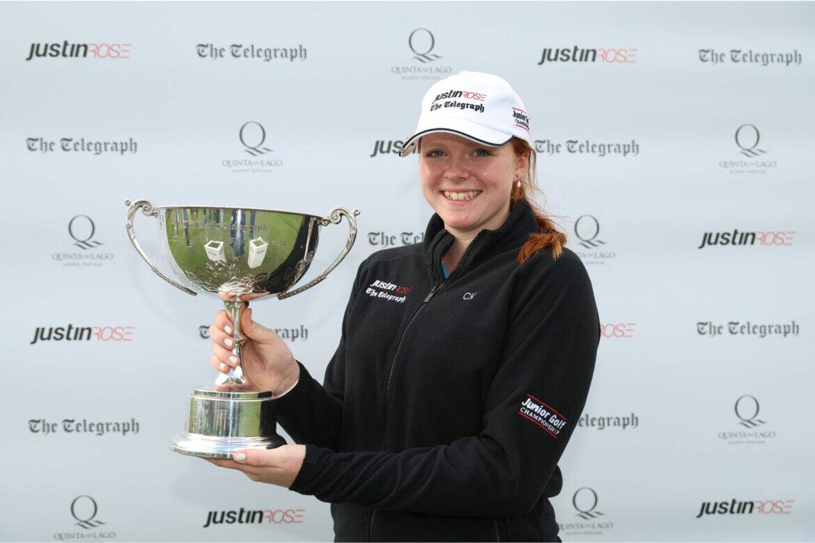Annabel Peaford Justin Rose Telegraph Junior Championship