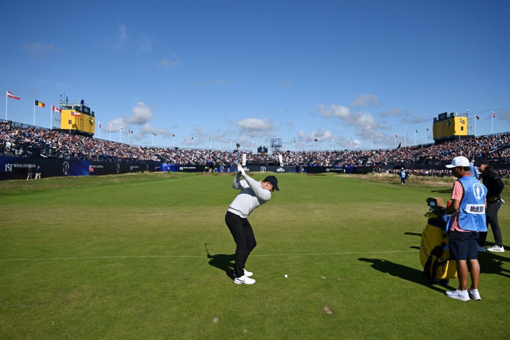 Fans attending The 151st Open at Royal Liverpool