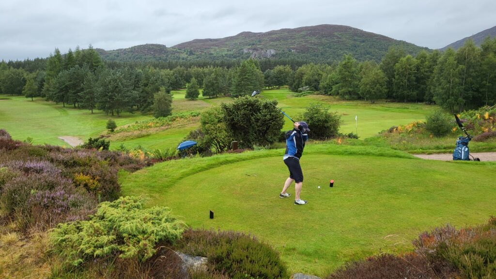 Kingussie Golf Club - 14th hole - elevated tee
