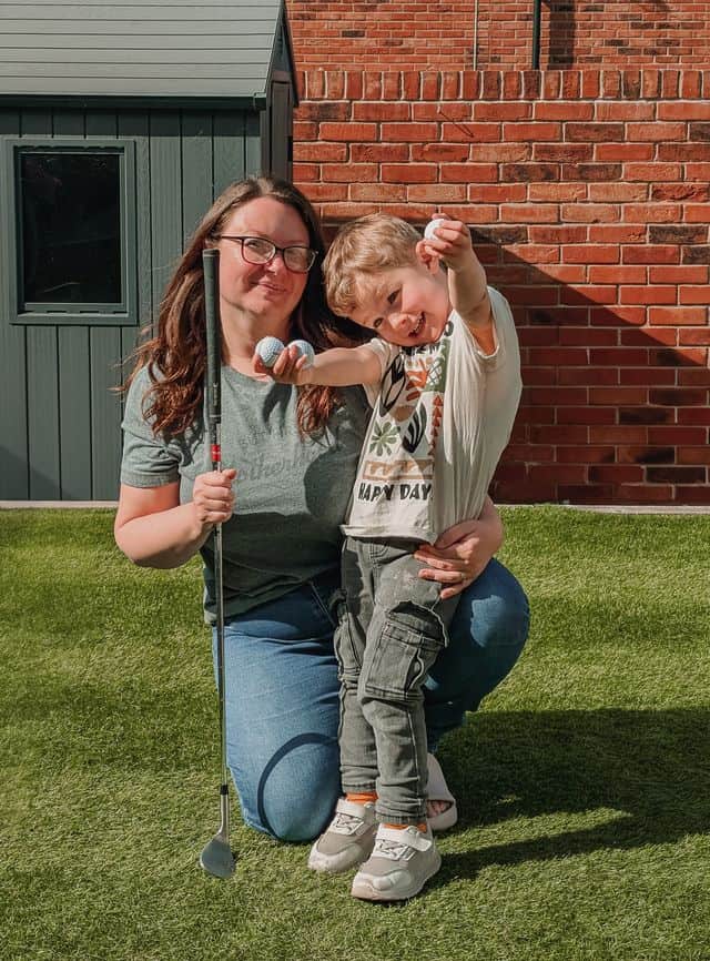 Lanie Bayliss and son Fletcher
