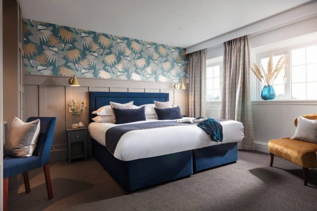 bedroom at Cornish resort