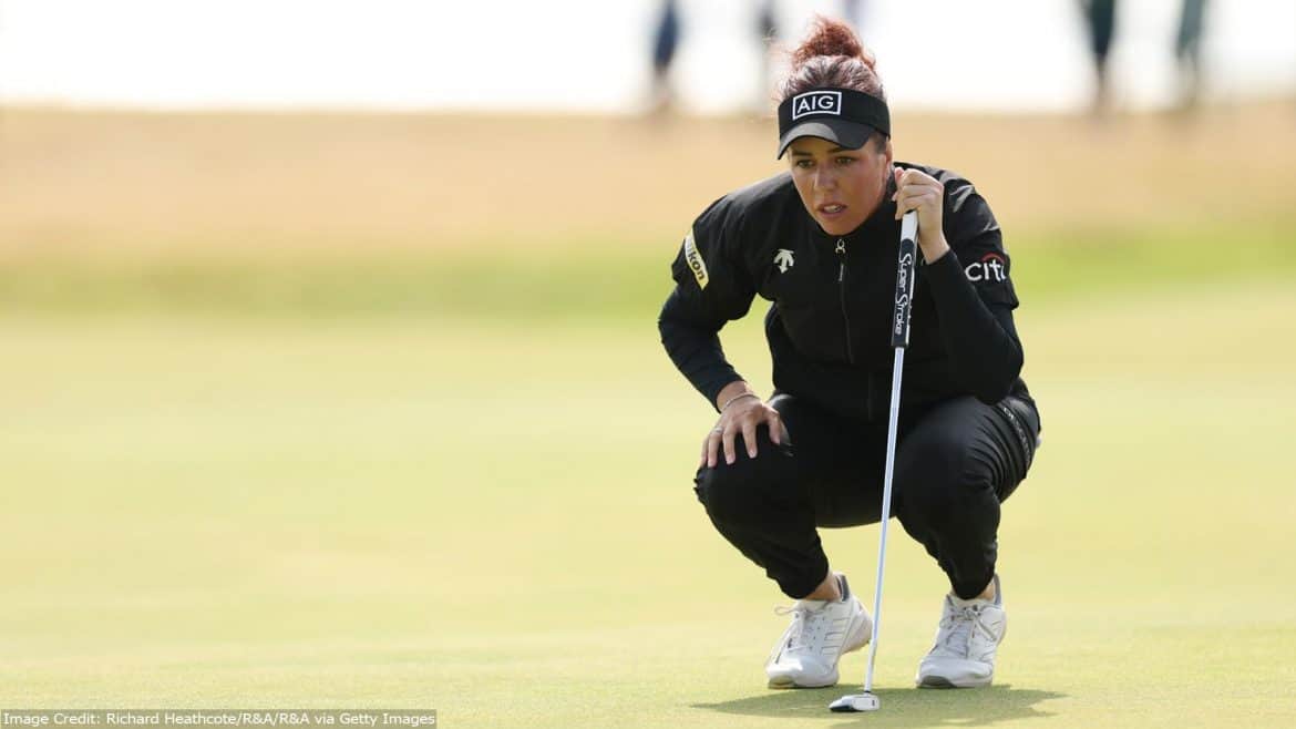 Georgia Hall is within striking distance at 4 under par