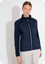 Abacus Golf Portrush Hybrid Woman Jacket-Navy-model (1)