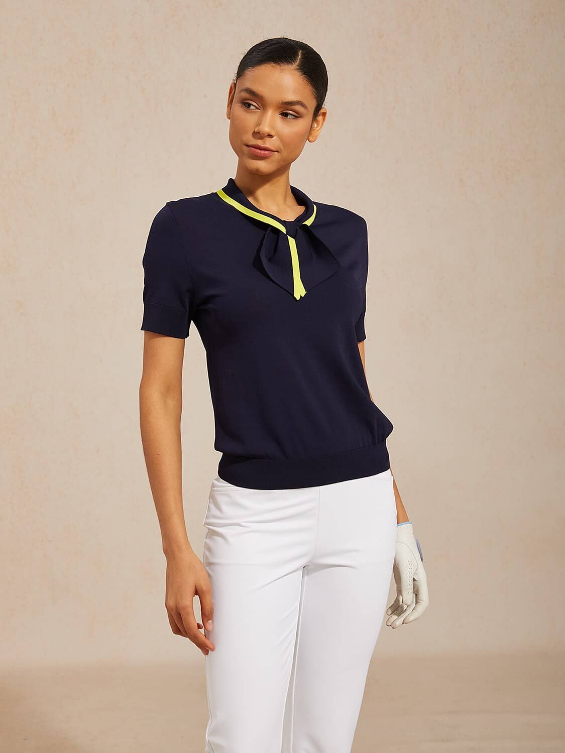 acegolfs-navycore-short-sleeve-colorblock-bowknot-knit-polo-1