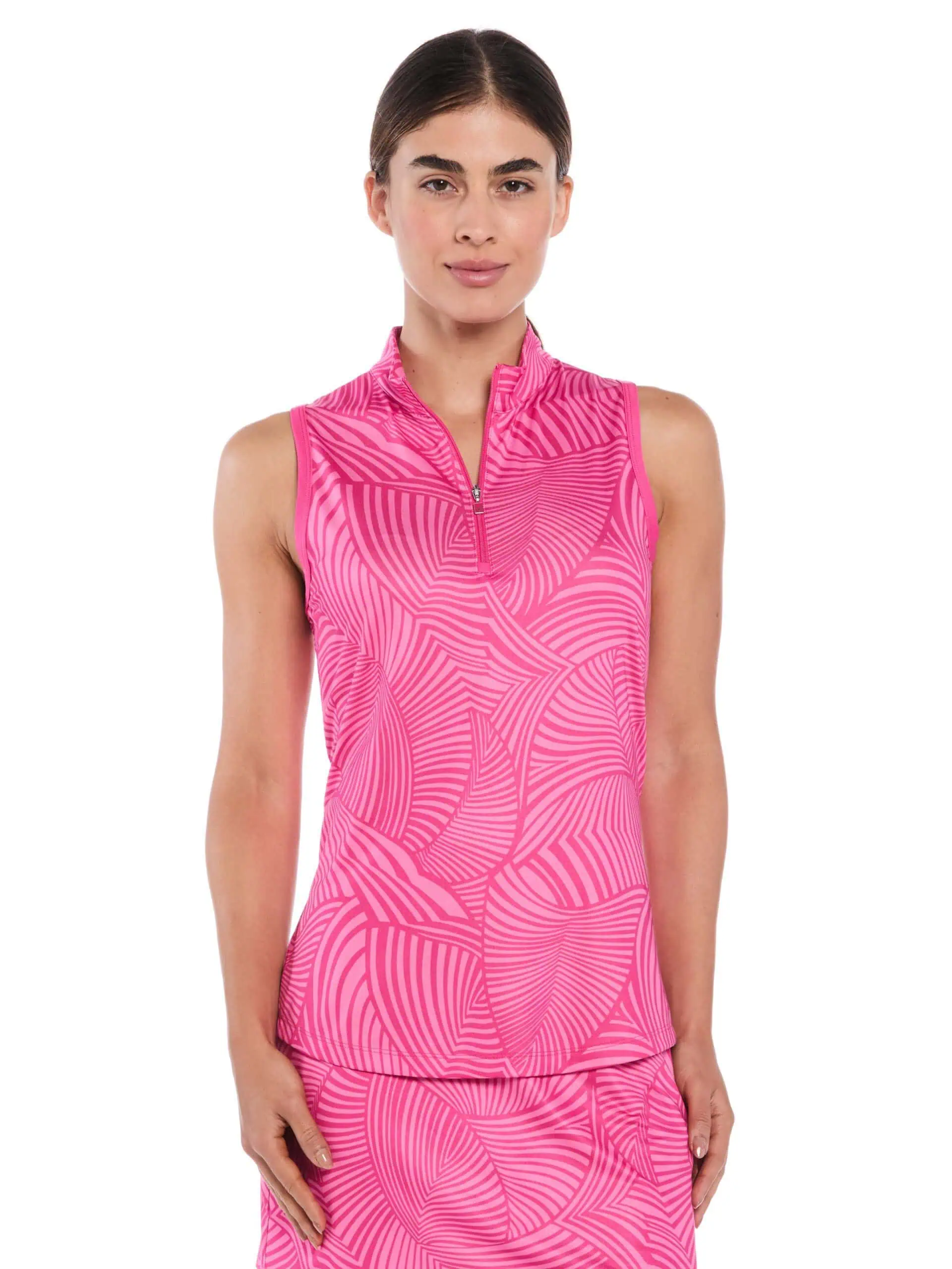 callaway-womens-swirl-print-zip-golf-polo-1