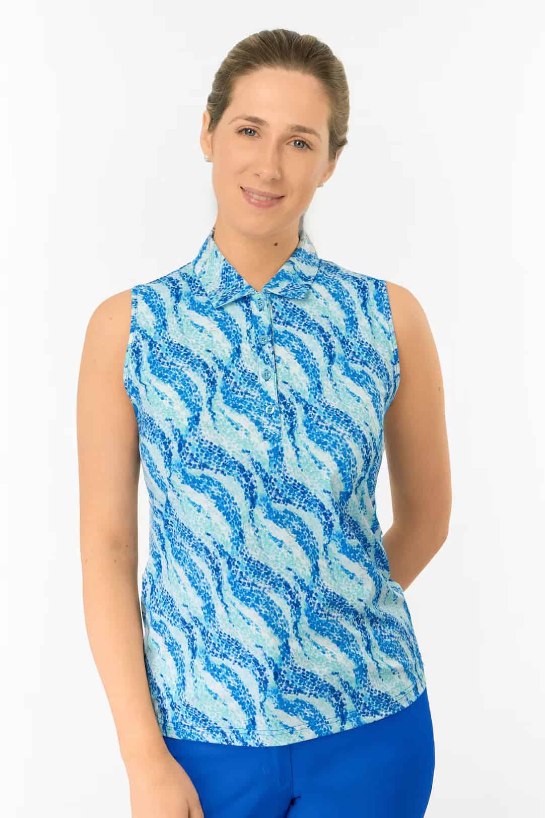 pure-golf-liberty-buttoned-sleeveless-polo-shirt-marine-mosaic-1