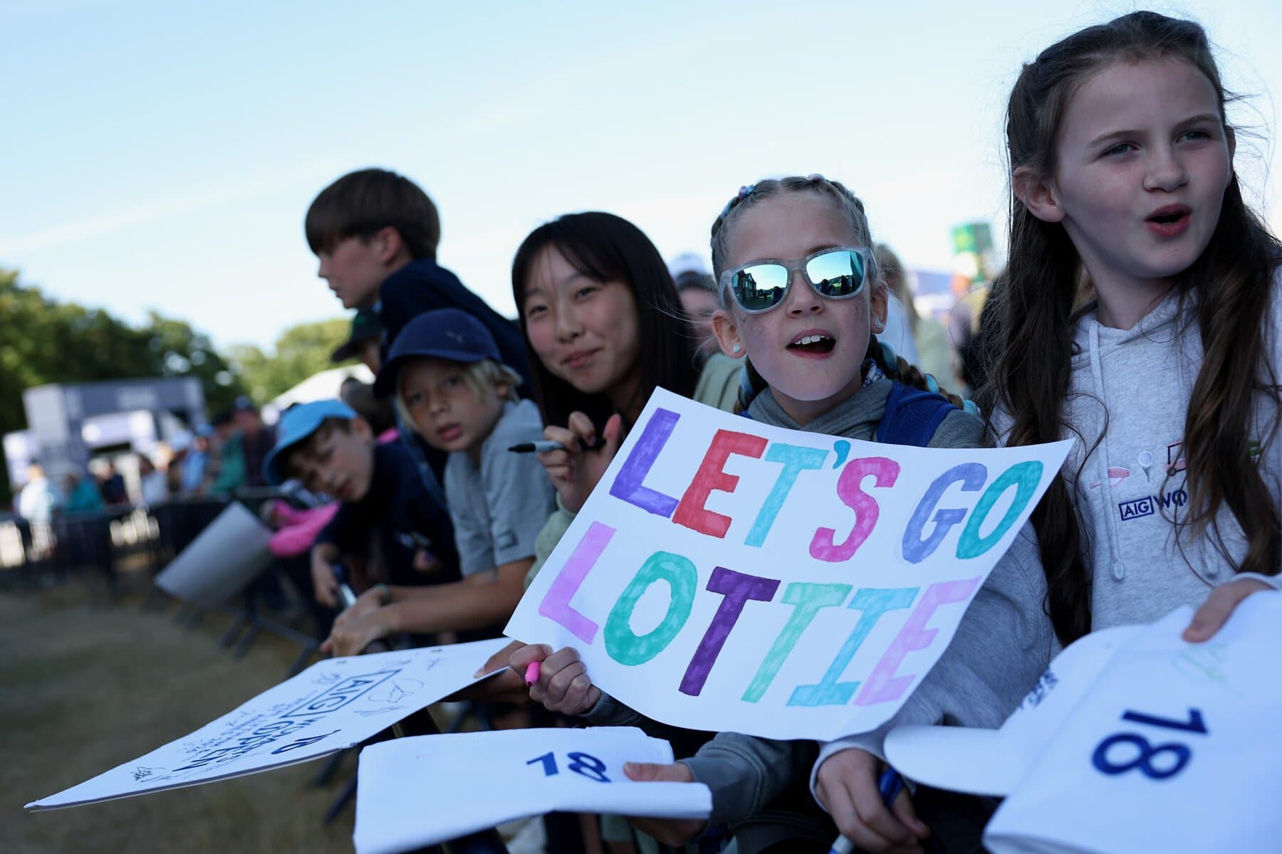 Lottie fans were out in force on the Saturday at the AIG Women's Open