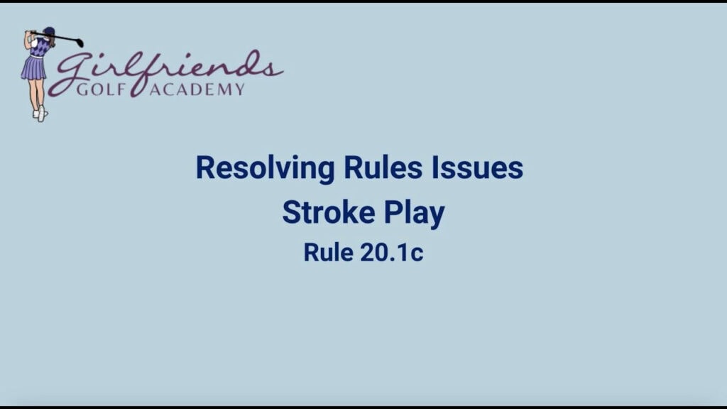 Rules Disagreements in Stroke Play