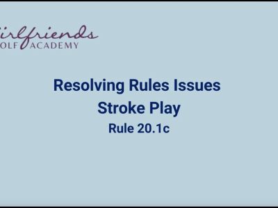 Rules Disagreements in Stroke Play