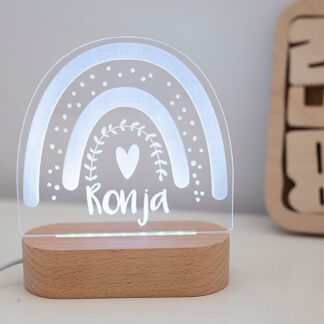 Led-lampa Rainbow med namn