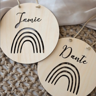 Regnbågsskylt mini - Namn