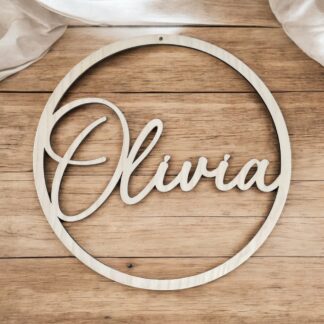 Cirkel med namn (30cm)