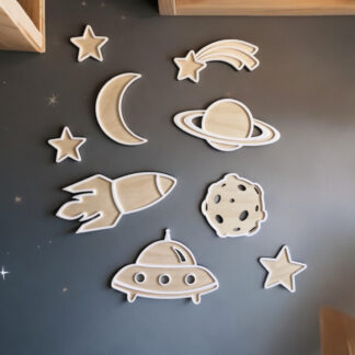 Väggdekaler - Rymden 9-pack