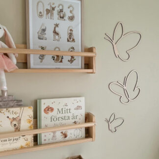 Fjärilar tunna väggdekaler - 3-pack