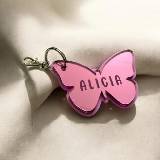 Nyckelring/Bagtag - Fjäril