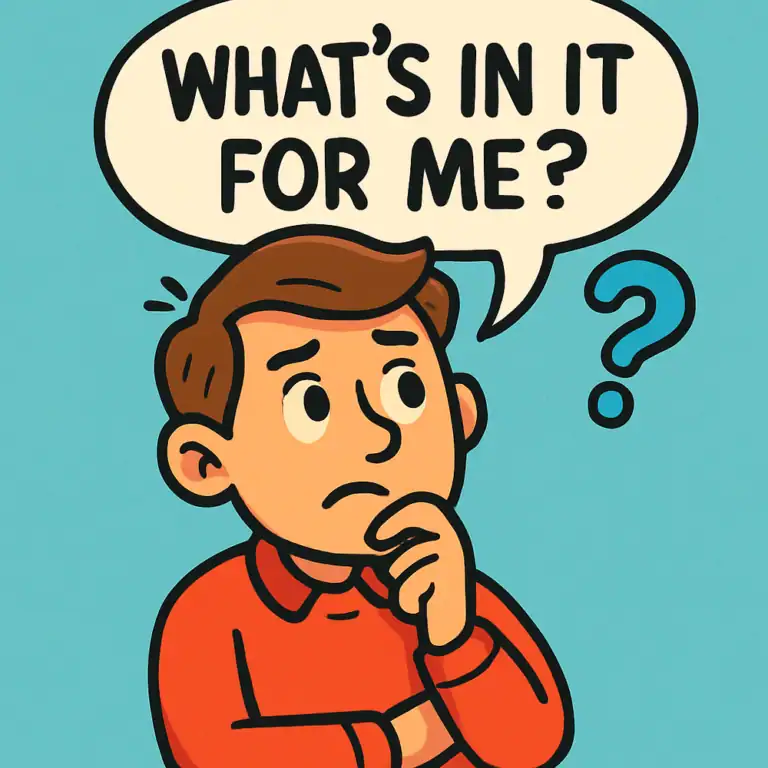 A value proposition answers the customer's question: what's in it for me?