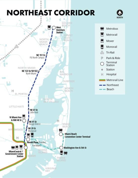 Map of Northeast Corridor