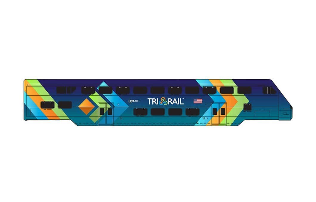 Illustration of new Tri-Rail trains
