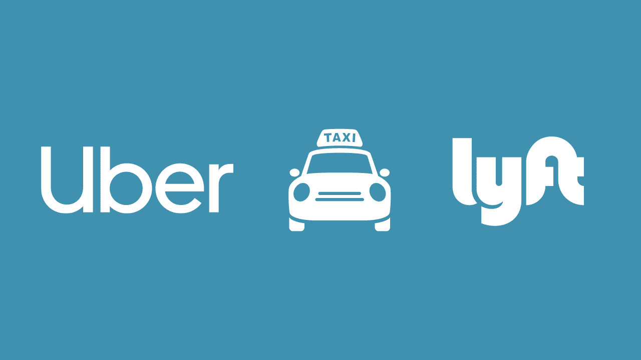 Graphic of Uber, Taxi and Lyft