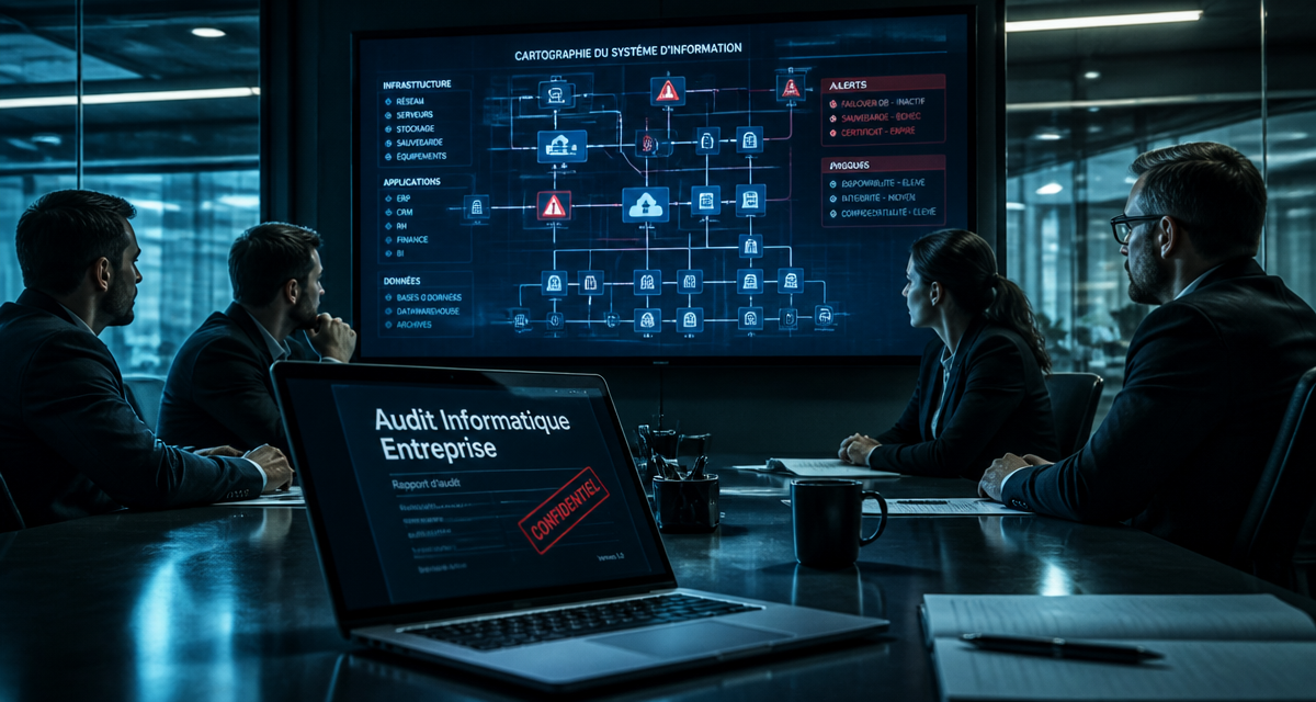 audit informatique entreprise équipe réunion
