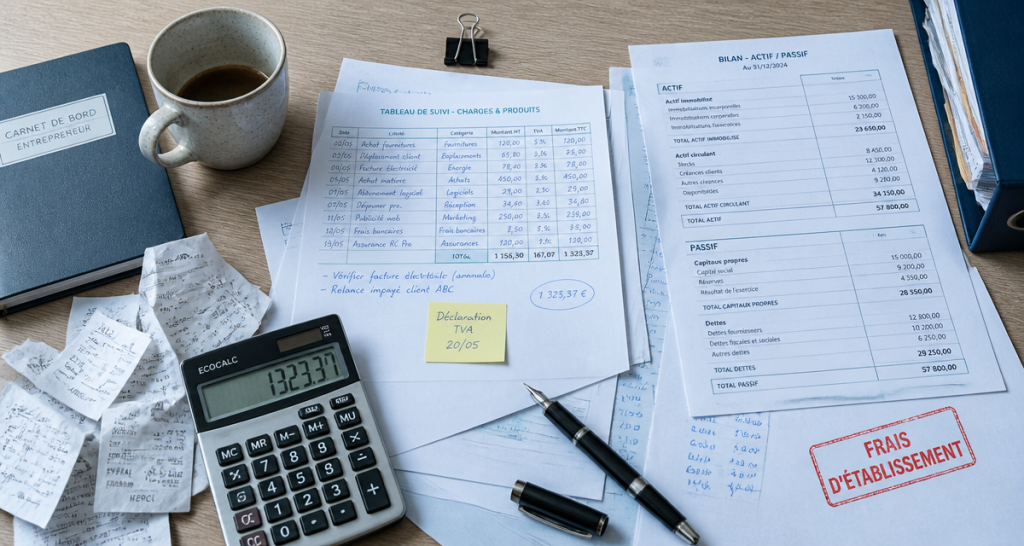 frais d établissement sur bureau comptable
