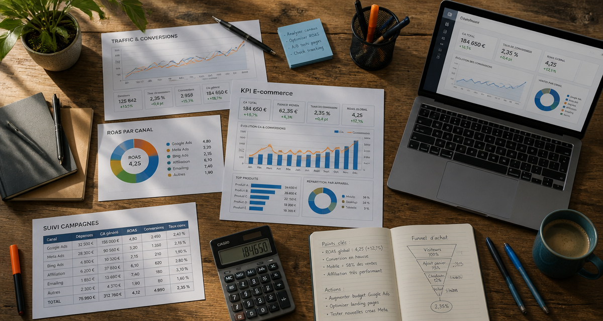 kpi e commerce bureau analyste