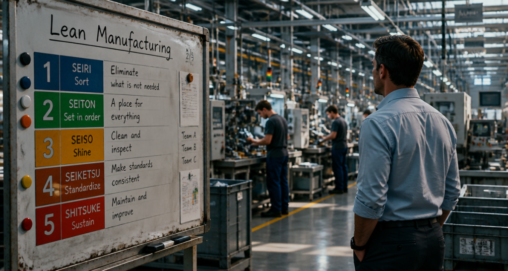 atelier lean manufacturing ligne production