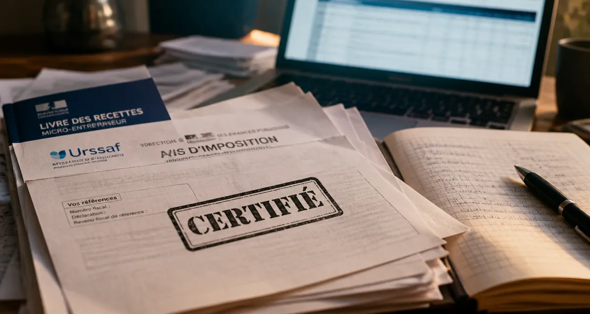Auto entrepreneur : fiche de paie inexistante, justificatifs revenus URSSAF et impôts