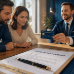 Changer de banque avec pret en cours, couple et conseiller bancaire