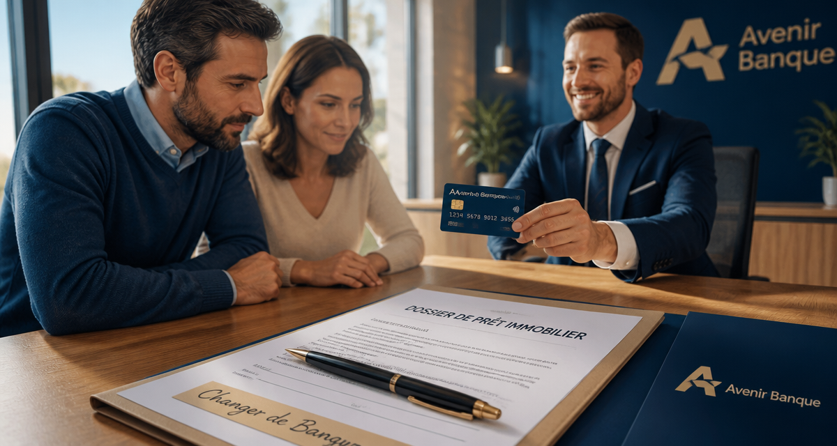 Changer de banque avec pret en cours, couple et conseiller bancaire