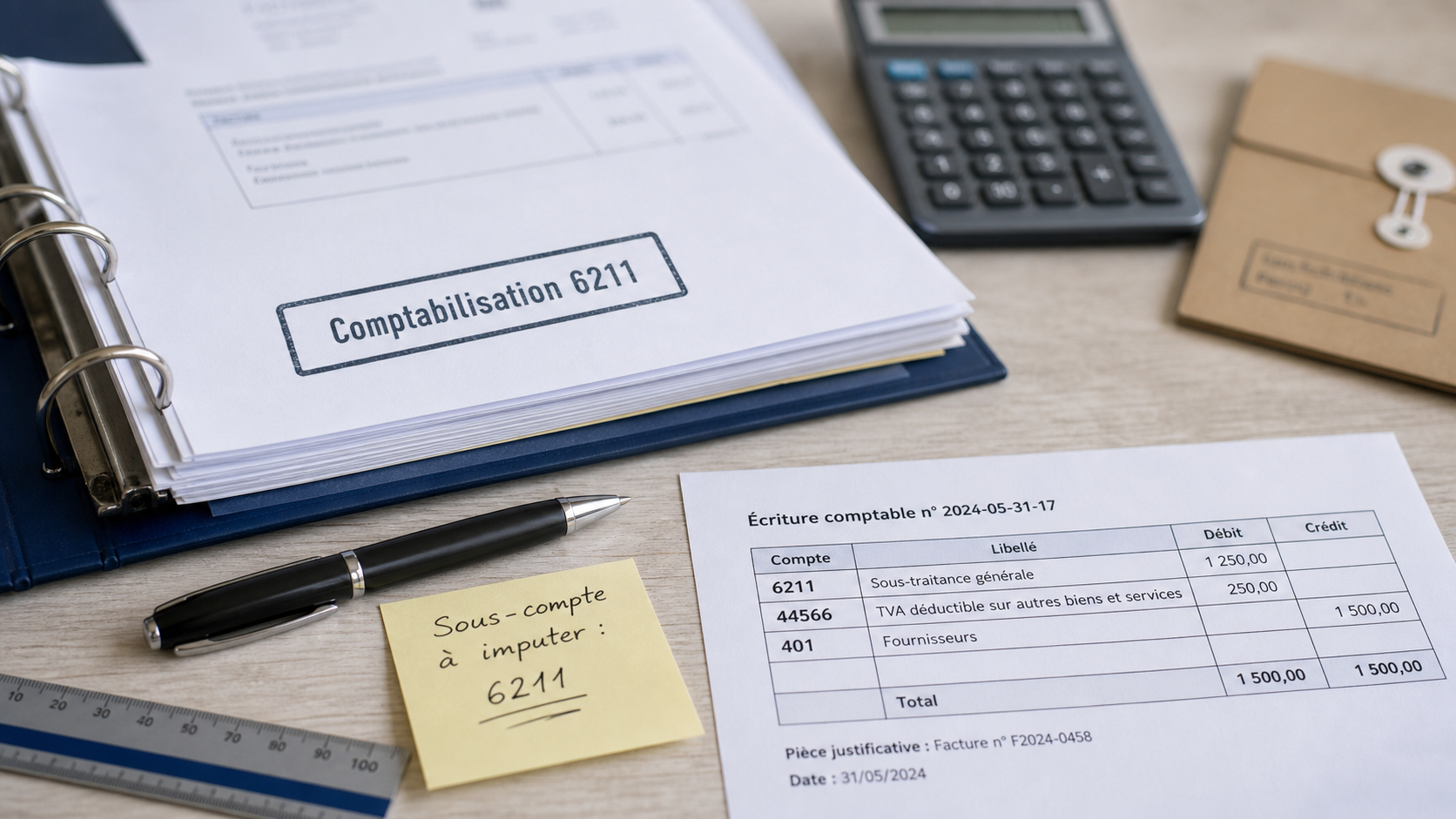Compte comptable interim 6211 : écritures sécurisées et factures