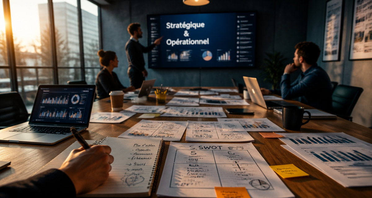 Réunion marketing stratégique opérationnel