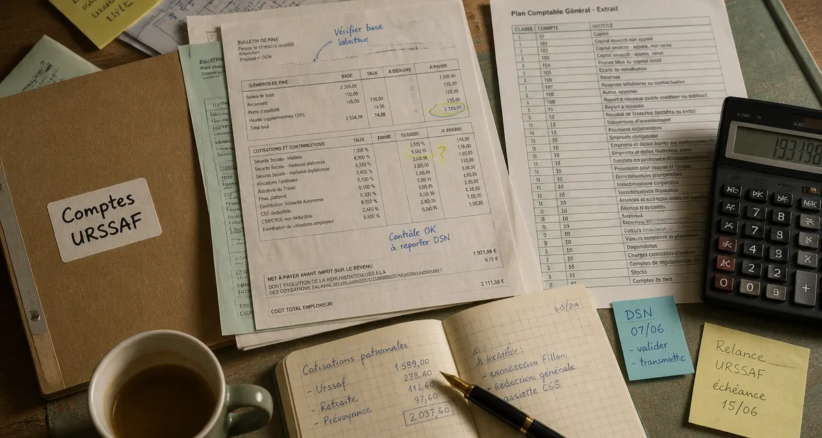 bureau avec compte comptable urssaf