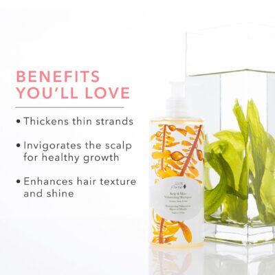 Kelp Mint volumizing shampoo benefits for fine, flat hair