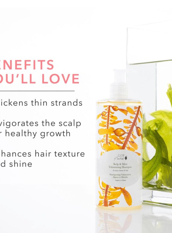 Kelp Mint volumizing shampoo benefits for fine, flat hair