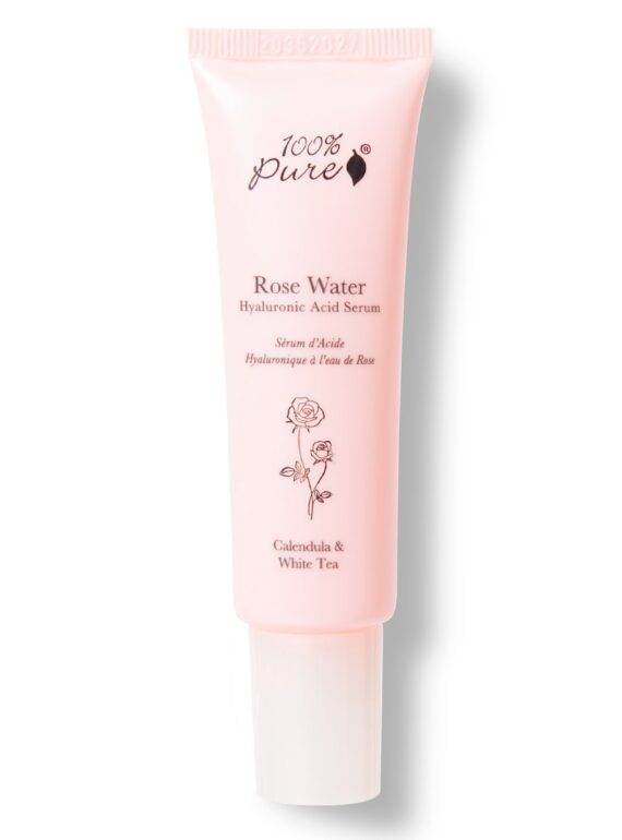 rose hyaluronic acid serum to hydrate skin