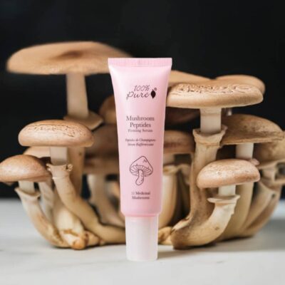 mushroom peptide serum for anti-aging skincare, uplifting, hydration