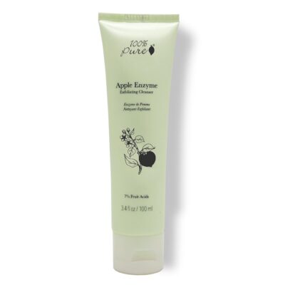 apple enzyme exfoliating cleanser for dull skin, evens tone